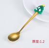 Stainless Steel Spoon For Christmas Coffee Spoons Christmas Gifts For Kids Home Kitchen Supplies Holiday Christmas Tableware