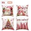 Festive Christmas Pillow Cover Decorative Cushion Case Holiday Sofa Accent Cover for Living Room Winter Holiday Party Home Decor