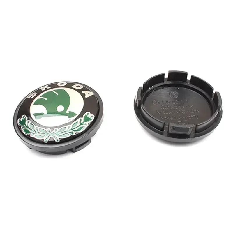 4Pcs 56MM Wheel Hub Center Caps For SKODA Octavia Superb Kodiaq Superb Fabia Rapid Xindong Yeti