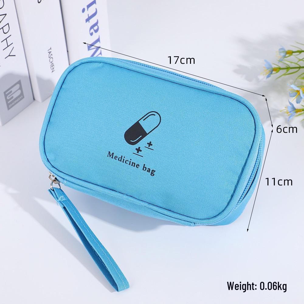 Large-Capacity Travel Medicine Organizer Bag: Portable Oxford Cloth Medical Storage