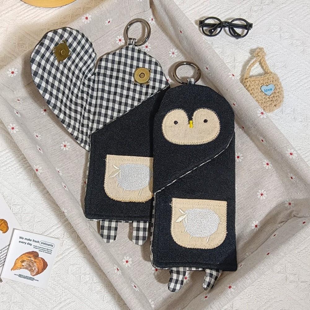Hanging Glasses Case Penguin Shape Animal Eyeglasses Bag Cute Pen Bag Students Penguin