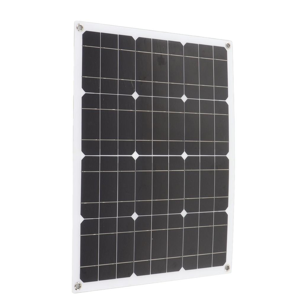 Painel Solar Monocristalino 40W 18V com Controlador 100A IP65 À Prova d'Água Alta Eficiência para