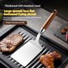 Griddle Accessory Kit Grill Spatula Scraper Flipper Stainless Steel Beef Meat  Flat Top Grill Kitchen Accessories