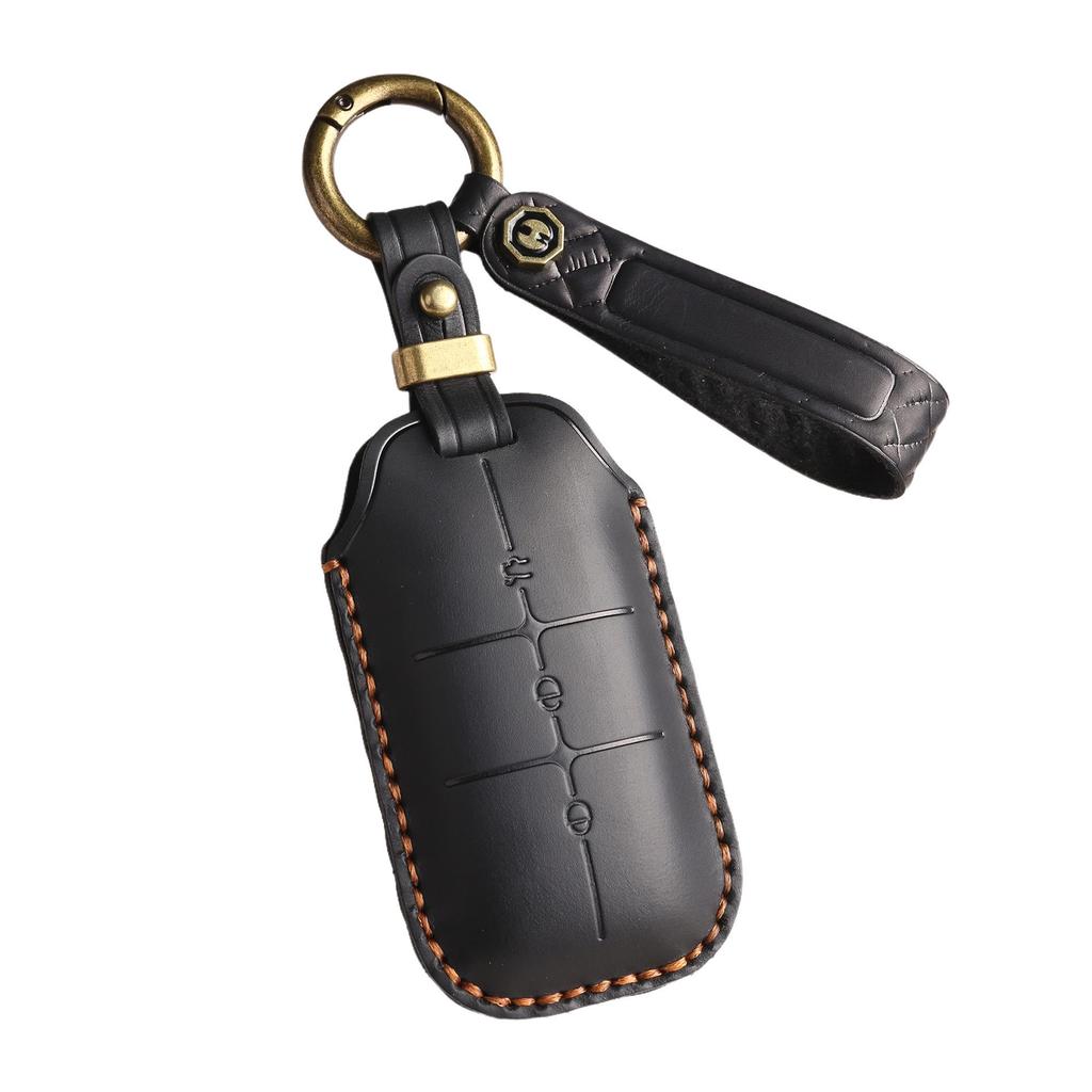Leather Retro Key Cover for Geely Galaxy L7, L6, E8 Cars