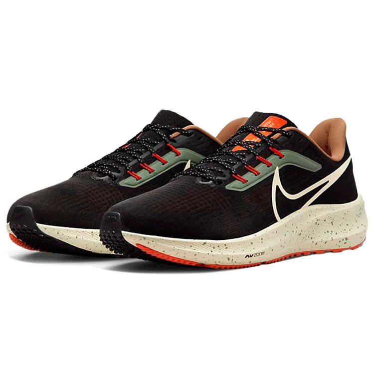 Nike Air Zoom Pegasus 39 Men Black Coconut Milk Safety Orange Alabaster DX6039-071