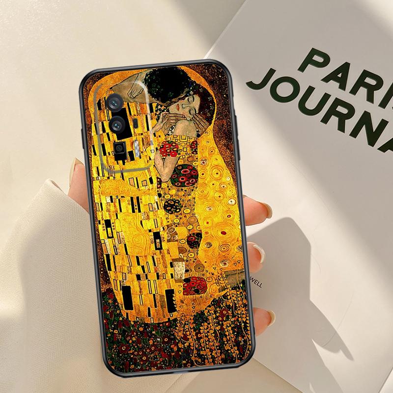 Gustav Klimt Kiss Art Case For Xiaomi 15T 14T 13T Pro 14 15 Ultra 17 Pro Max POCO F8 F7 F5 F6 X3 X5 X6 X7 Pro Coque