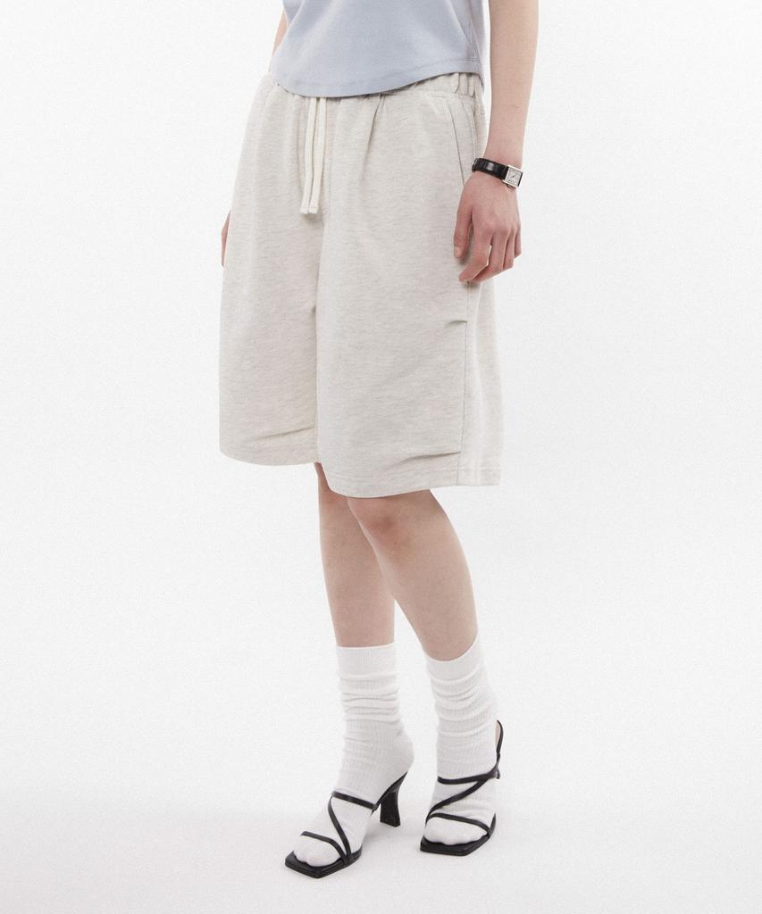 Kimwear Parachute Bermuda Sweat Shorts_Oatmeal