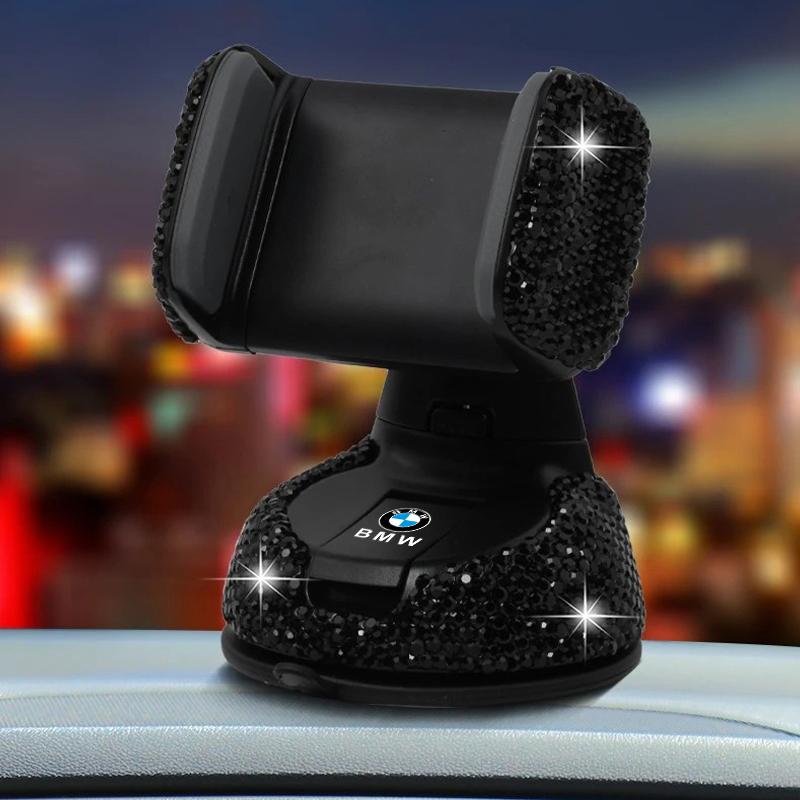 Rhinestone Decor Car Sturdy Phone Stand Durable Stylish For BMW E90 E60 E61 E93 E87 E36 E46 E39 E53 F30 Styling Auto Accessories