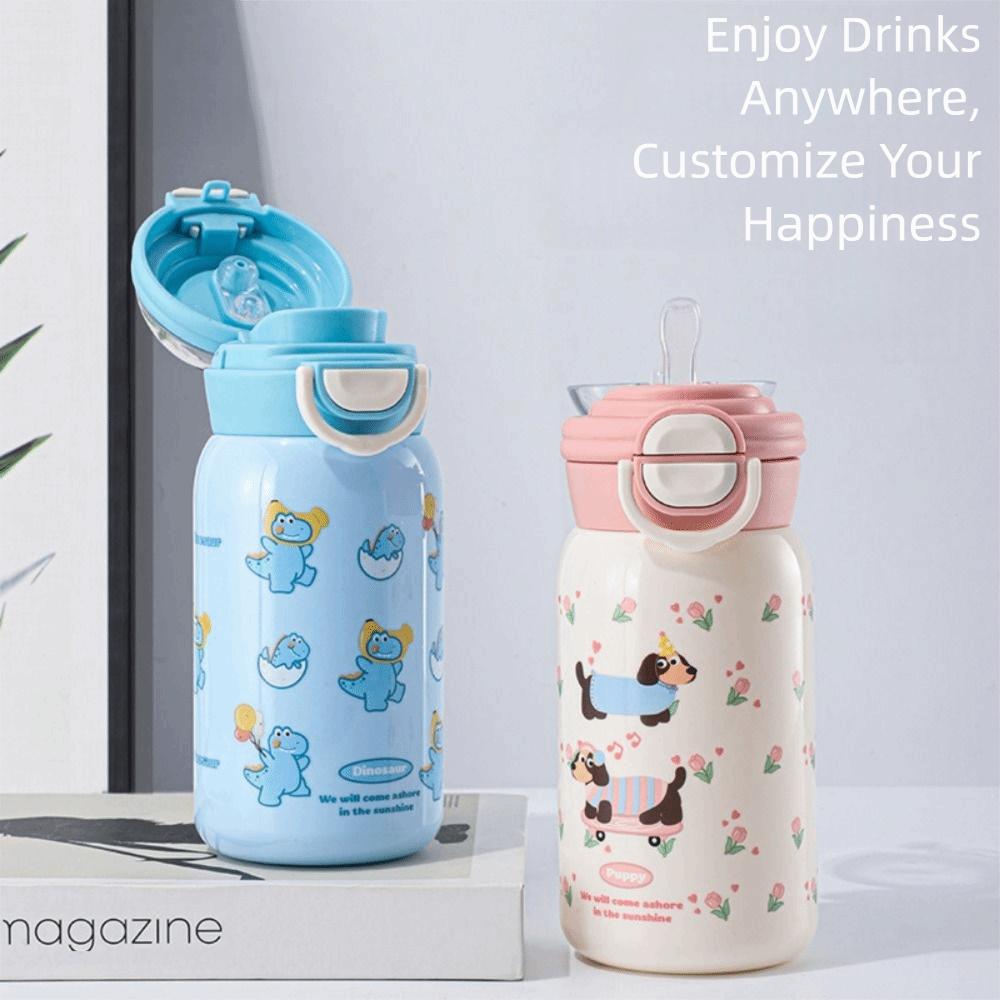 Cute 300ML Vacuum Cup Insulation Or Cooling High-Capacity Thermal Water Bottle Thermal Mug for Student Children