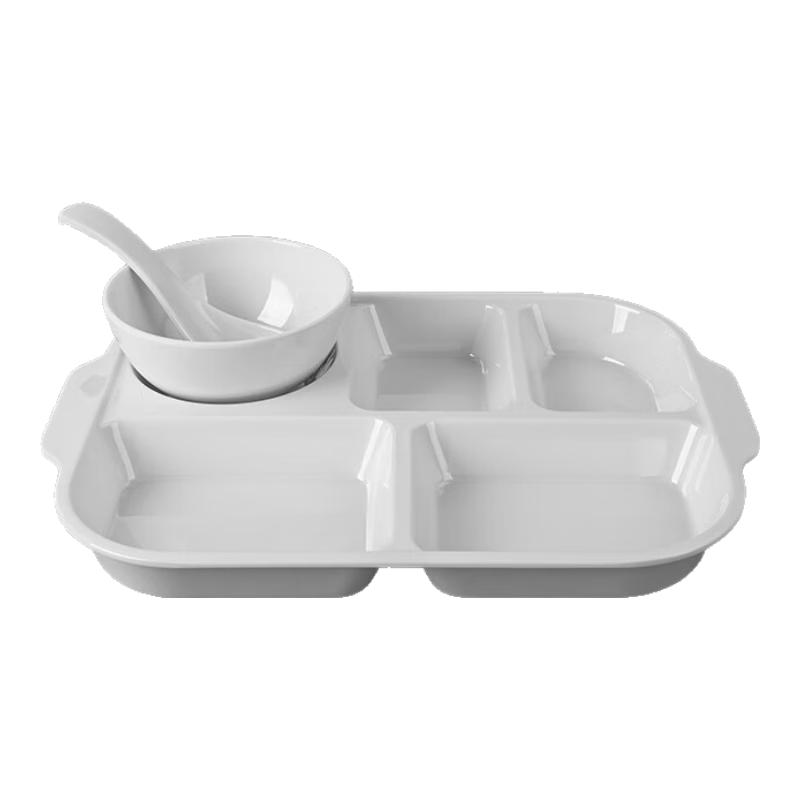 Melamine 4-Compartment Food Tray
