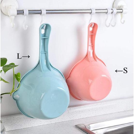 3PCS Plastic Bathing Ladle Spoons Kitchen Accessories Bathroom Water Scoop Cup Large Ladles Bath Spoon Home Essential