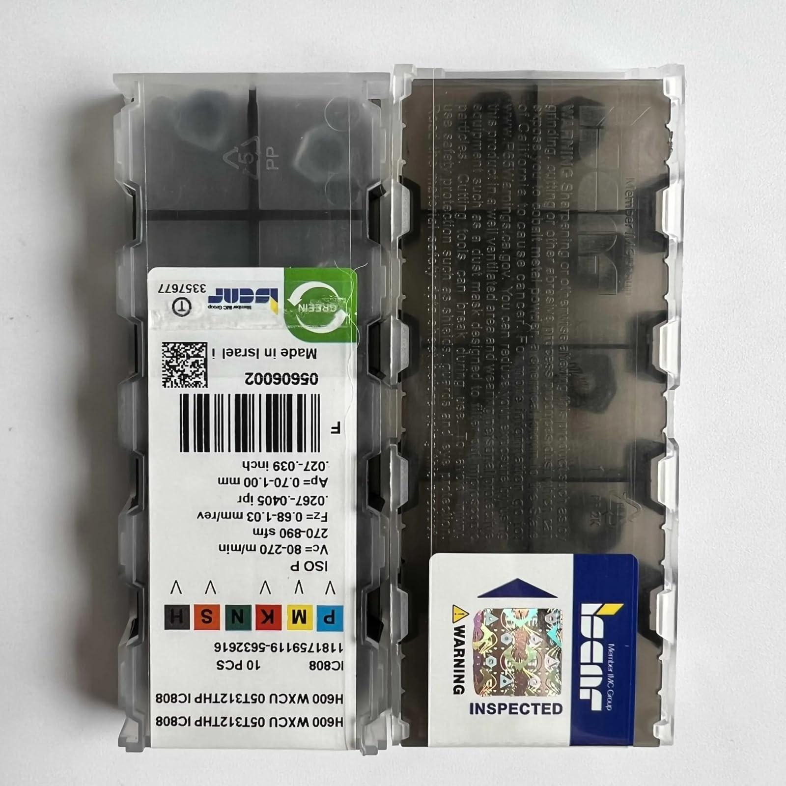 

H600WXCU05T312THP IC808 /Industrial indexable Carbide Inserts 10 PCS