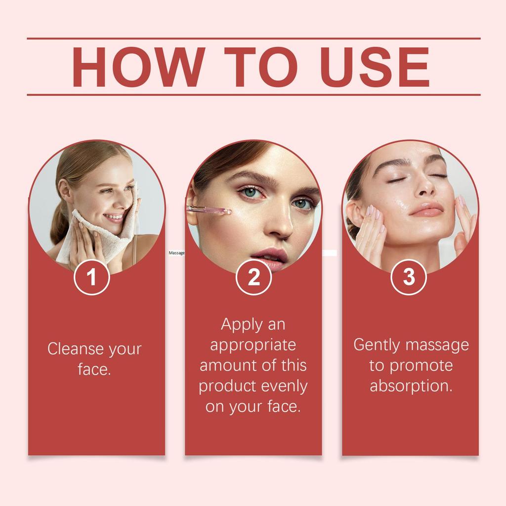 Serum Ujędrniające z Kwasem Hialuronowym Nawilżające Redukujące Drobne Linie Wygładzające Zmarszczki Wyrównujące Koloryt Skóry Rozjaśniające Esencja do Pielęgnacji Twarzy