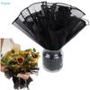 Ruffled Tulle Flower Wrapping Mesh, Wave Edge Gauze Fabric for Bouquet Wrapping & Wedding Decor