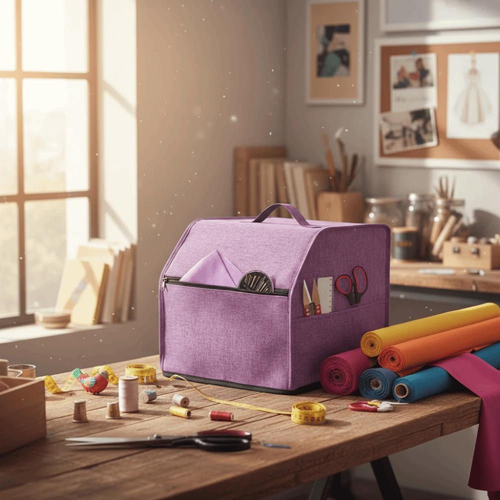 Multiple Sewing Machine Cover Waterproof with Pouch Sewing Dust Cover Oxford Fabric Scratch-proof Protective Cover