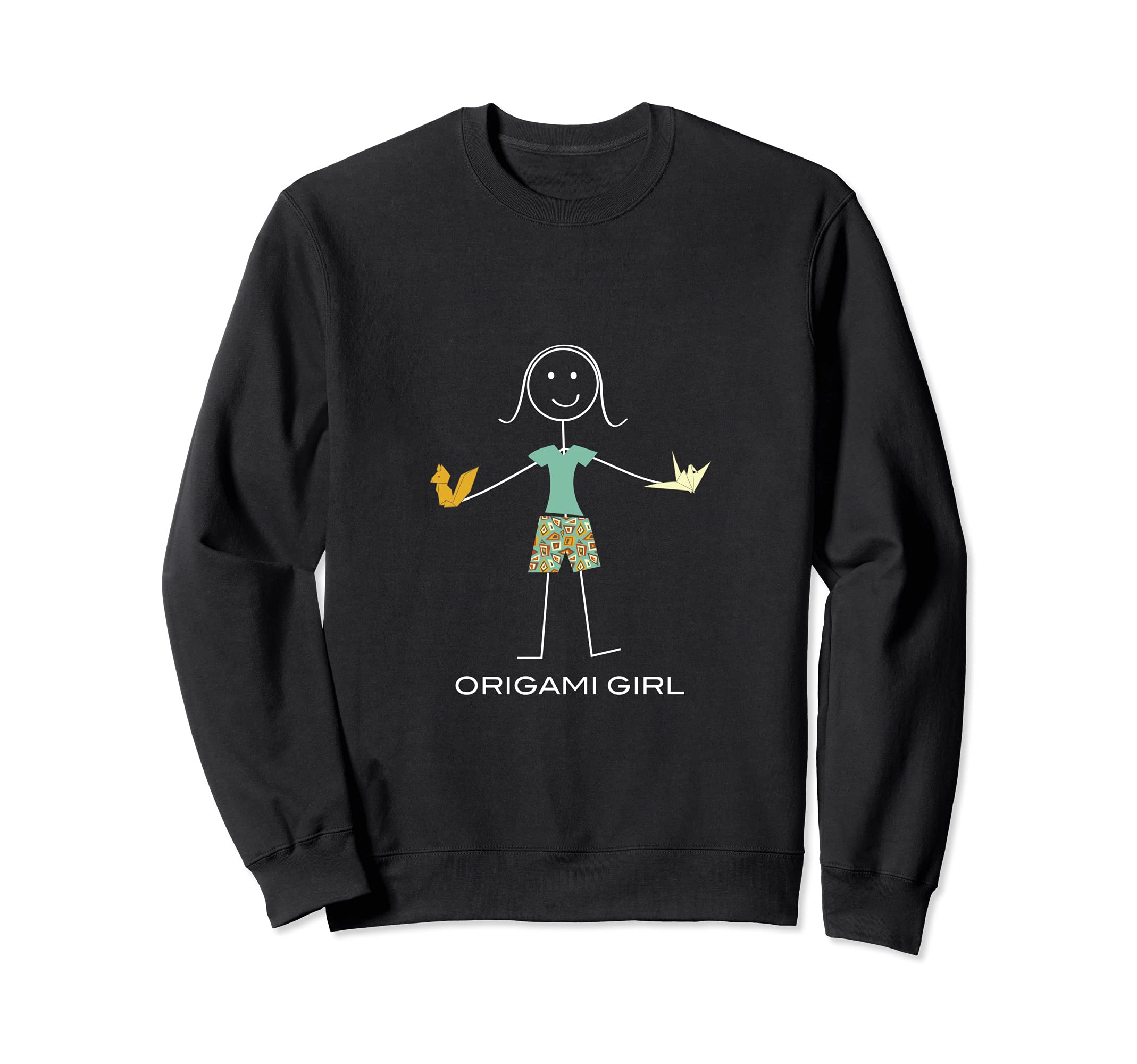 

Funny Origami Gift Sweatshirt Women s Origami, Girls чёрный