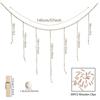 Hanging Photo Display Wooden Bead Garland Boho Wall Hanging For Bedroom Living Room Dorm Party Decor Teen Girl Gifts