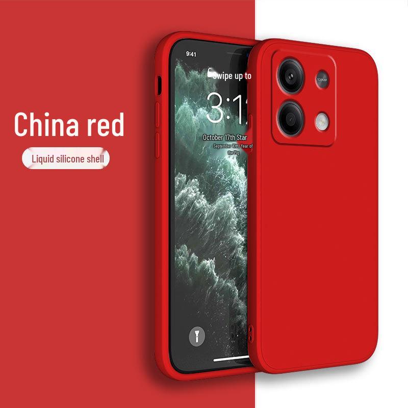 Compatible Phone Case for Redmi Note 14, Note 15, and Note 15 Pro - Full Coverage Liquid Silicone, Straight Edge Design