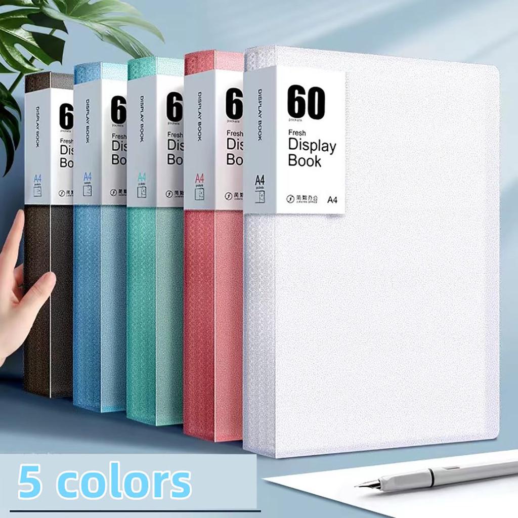 A4 60 Page Data Book Insert Folder Transparent Inner Page Data Storage Book Premium Durable Quality Useful Practical