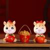 Resin Shaking Horse Ornament Cartoon Zodiac Horse Sculpture Horse Year Mascot  Office Table