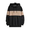 Men Fall Winter Hoodie Contrast Color Drawstring Long Sleeves Hooded Elastic Cuff And Hem Thin Daily Wear Casual Sport Top
