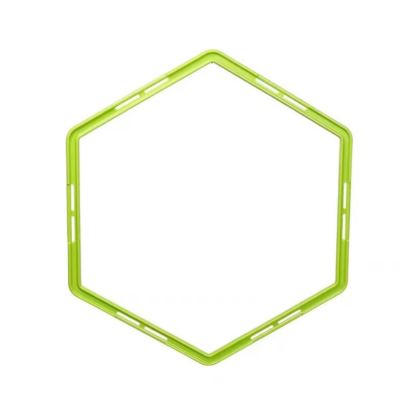 Hexagonal Agility Ring: Multi-functional Training Aid for Kids' Fitness and Sports