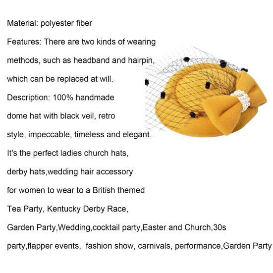 Fascinator Haarnadel Leicht Bequem Polyesterfaser Netz Schleife Haarspange für Alltag Einkaufen Reisen