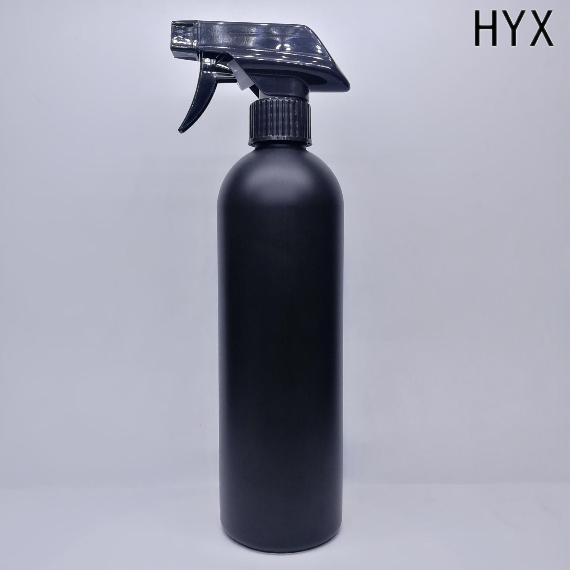 500ml Hand-Pump Kitchen Oil Stain Cleaner - Black Plastic Bottle Foam Sprayer Head