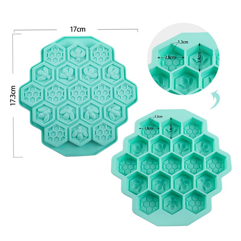 Silikon 19 Mobilní včelí voštinový dort Čokoládové mýdlo Mýdlo Forma na polevu