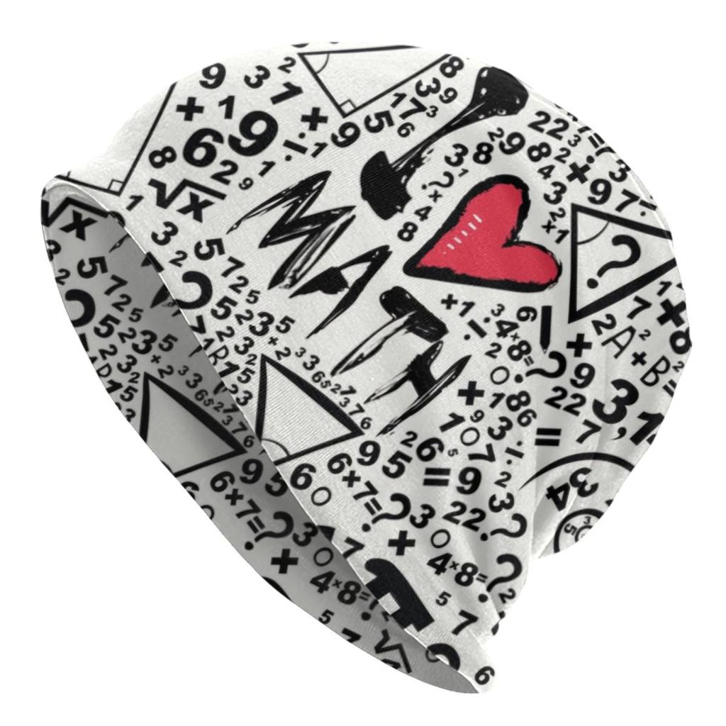 Custom Pure Math Nerd Bonnet Hats Hip Hop Knit Hat For Women Unisex Winter Warm Physics Science Skullies Beanies Caps