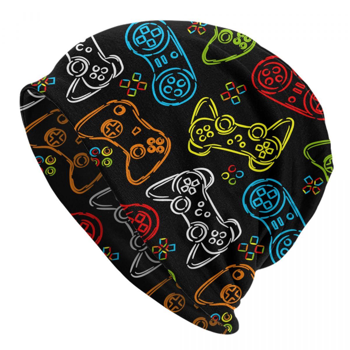 

Custom Game Controller Skullies Beanies Caps Cool Winter Warm Women Unisex Knitted Hat Adult Unisex Gamer Gift Bonnet Hats Beanies Cap