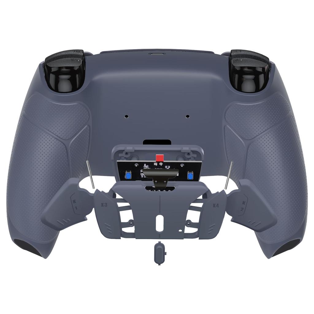 EXtremeRate RISE4 Remap-Kit aus einfarbigem Kunststoff mit programmierbarem Gummigriff auf der Rückseite des Paddels für den mit PS5-Controllern kompatiblen PS5