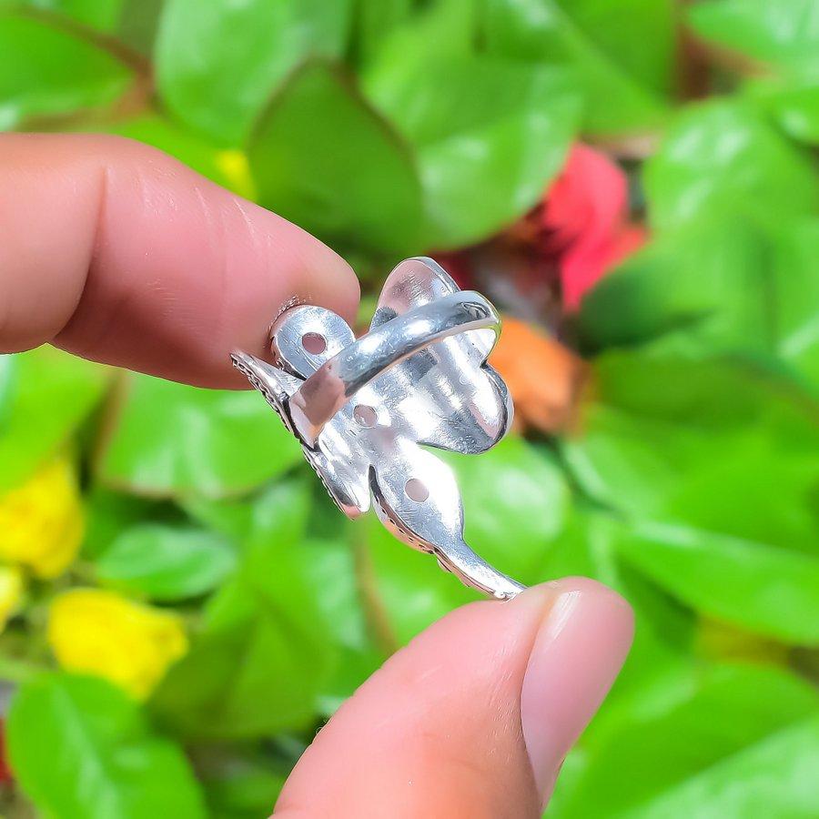 Pink Chalcedony Handmade 925 Sterling Silver Jewelry Ring Size 10 A4w87