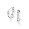 Geschenk von York Ohrringe Damen Platinbeschichteter Creolen Eternity Silber 925 Metallallergieverträglich Damen