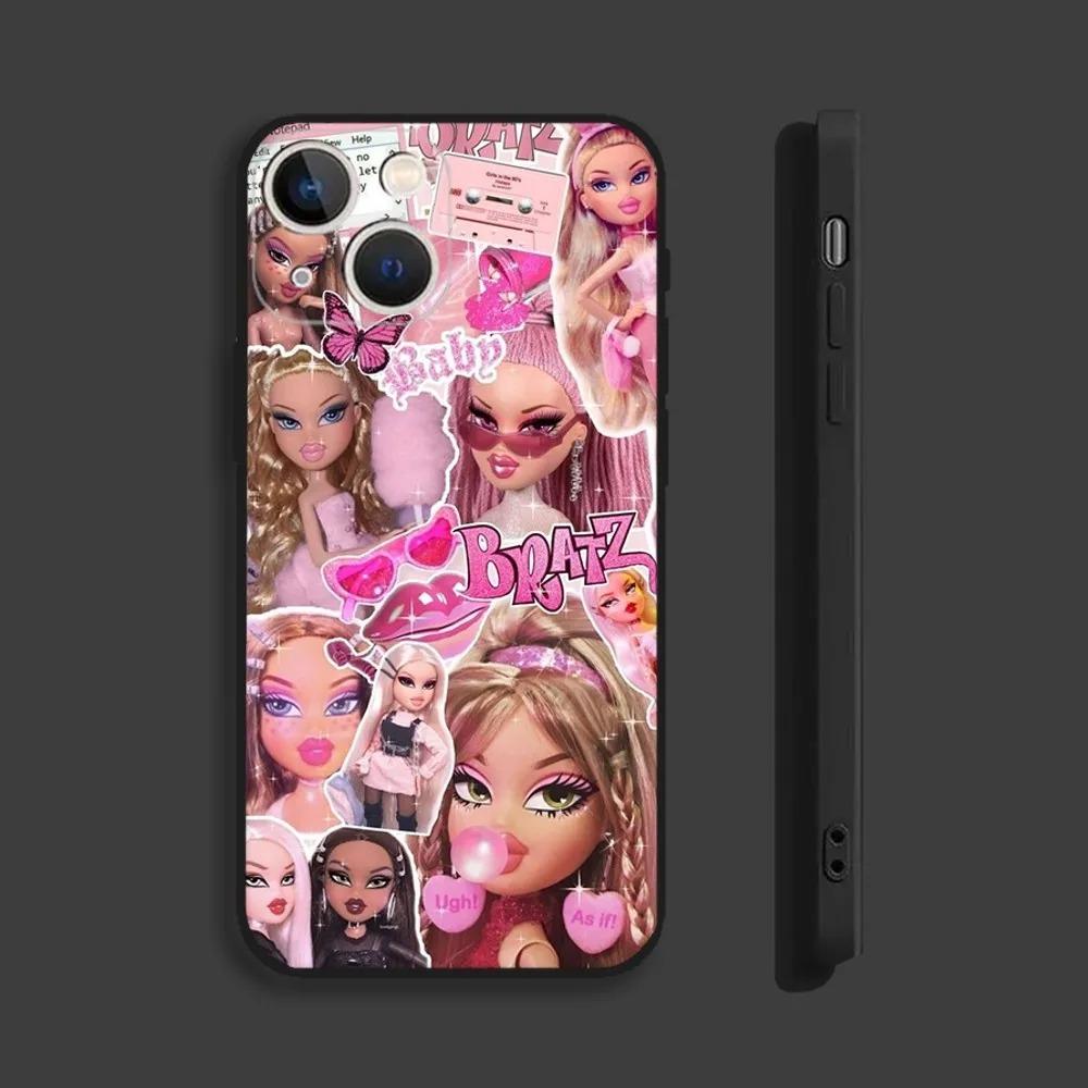Bratz Doll Phone Case For IPhone 11 12 13 14 15 16 Pro Max 7 8 Plus Mini X XS XR SE TPU Yasmin Chloe Jade Sasha Cameron