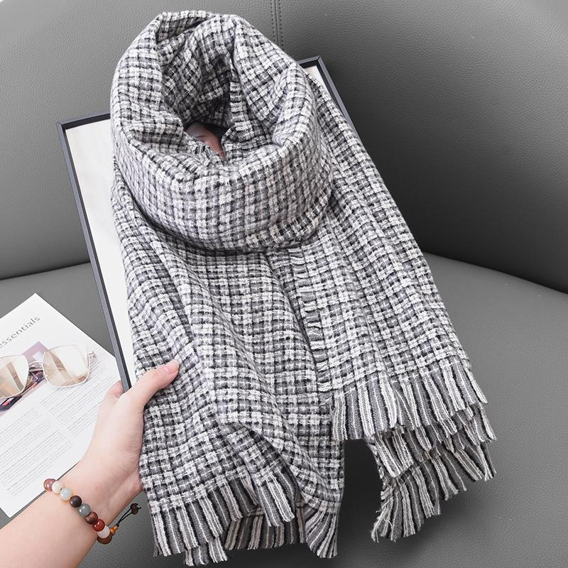 Ladies Autumn and Winter Atmosphere Warm Scarf Fashion Temperament Casual Shawl Scarf