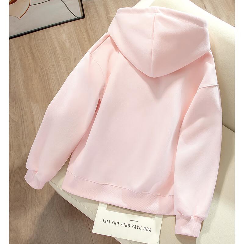 Women's Sweet Letter Embroidered Hooded Sweatshirt