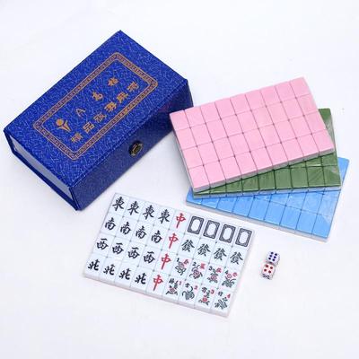 Kompakt Resemahjongset - 22mm/24mm Fickstorlek för Sovsalar och Resor