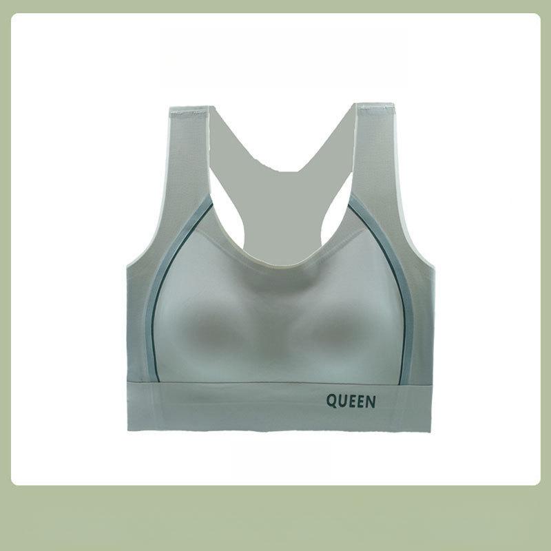 Seamless Bra Women's Beautiful Back Large-sized Sports Underwear Women's Top Support No Steel Coil Bra Anti-sagging Bra