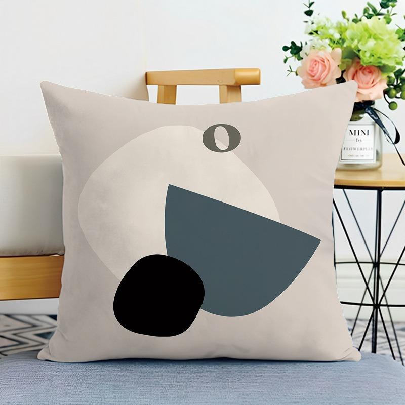 

Ins Style Простая напечатанная декоративная наволочка для спальни, гостиной, квадратная подушка, наволочка 60x60cm