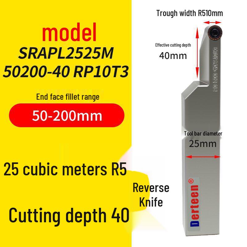 Vibrationsdämpfender CNC-Stirnnut-Werkzeughalter mit großer Schnitttiefe und rundem Bogen-Design