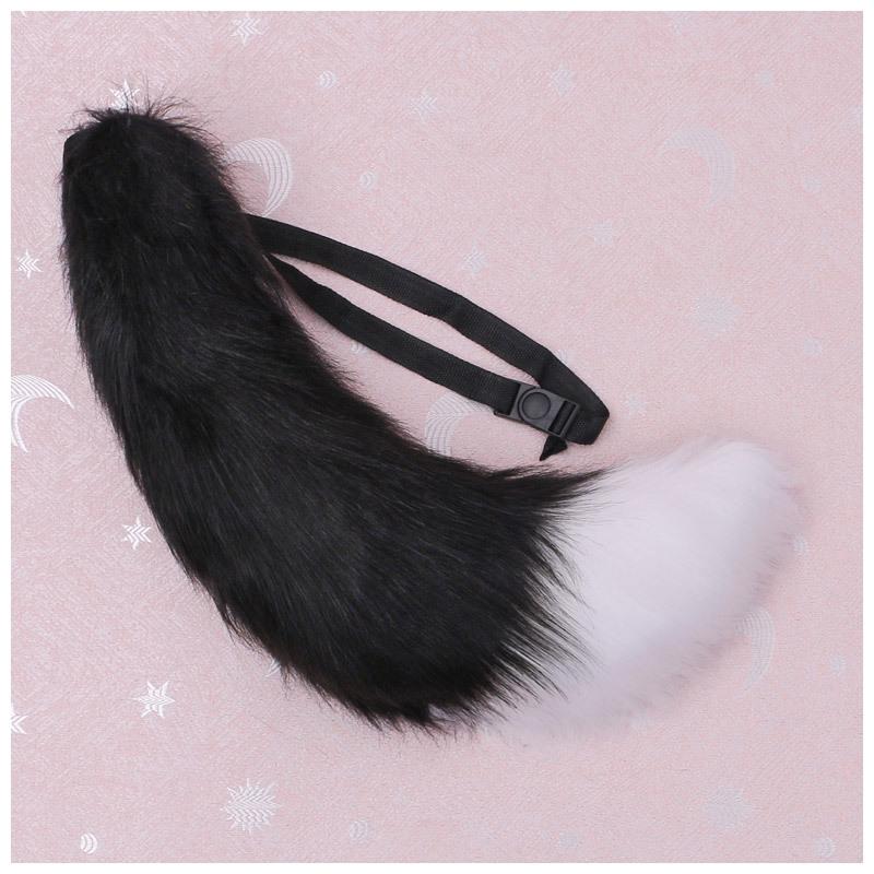 Adjustable Belt Fox Tail Cat Fur Furry 70cm Anime Fox Tail Cosplay Prop Carnival Party Xmas Anime Accessories Halloween Costume