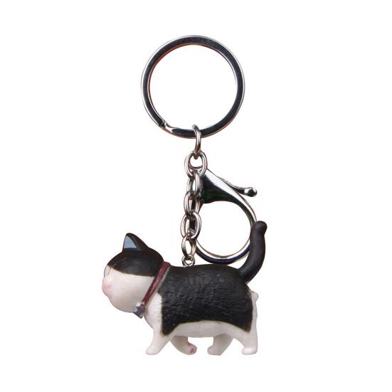 Ciondolo per borsa portachiavi portachiavi giocattolo appeso modello gatto paffuto di cartone animato