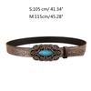 Vintage Lady Belt Dress Belts Pin Buckle Cowboy Wide Belt Party Dress Waist Belt