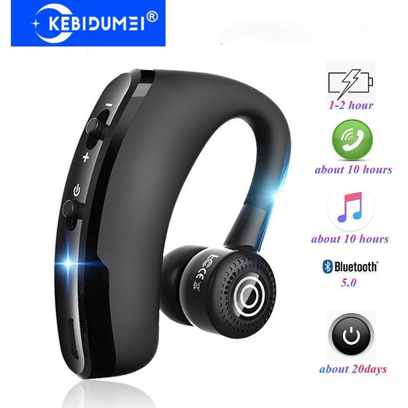 Bezprzewodowe słuchawki Bluetooth 5.0, słuchawki biznesowe, słuchawki z zaczepem na ucho, słuchawki HiFi Stereo z redukcją szumów i mikrofonem HD