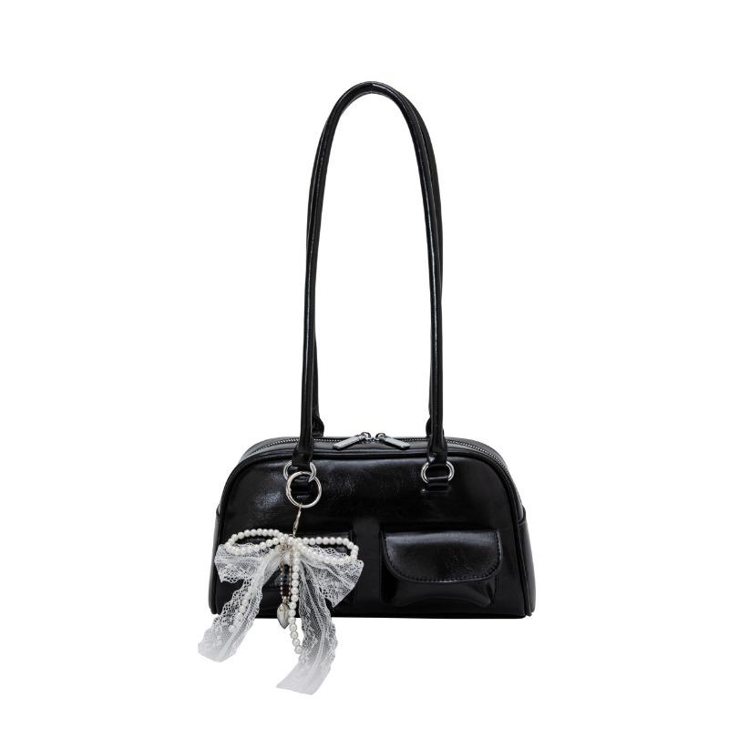 

Простая сумка Boston Bag Commuter Multi-Pocket Casual Single-shoulder для женщин чёрный