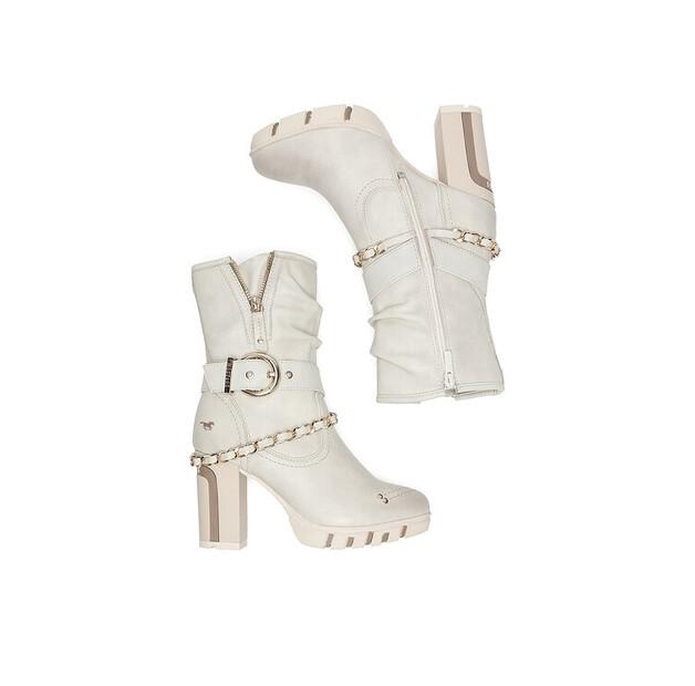 Mustang Ankle Boots 1363-505 White