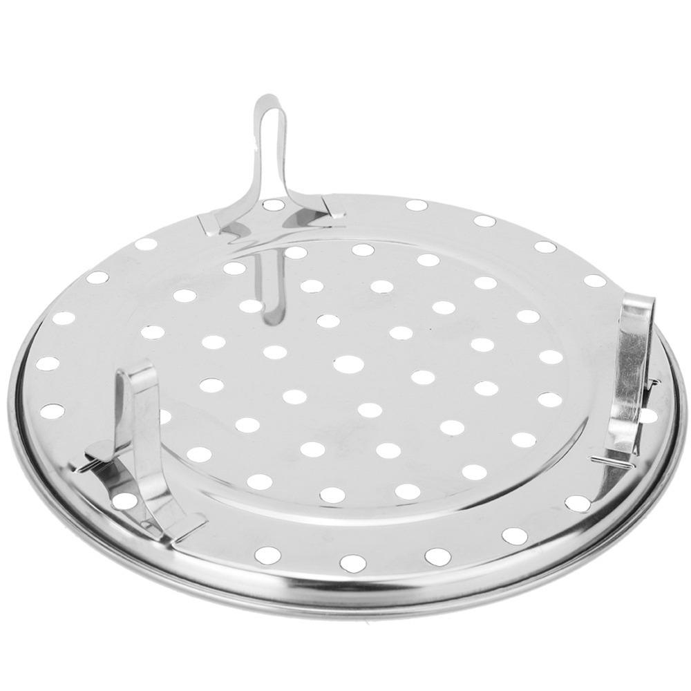 Round Shape Steam Holder Stainless Steel Steaming Plate Durable Steam Rack Stand Crock Pots
