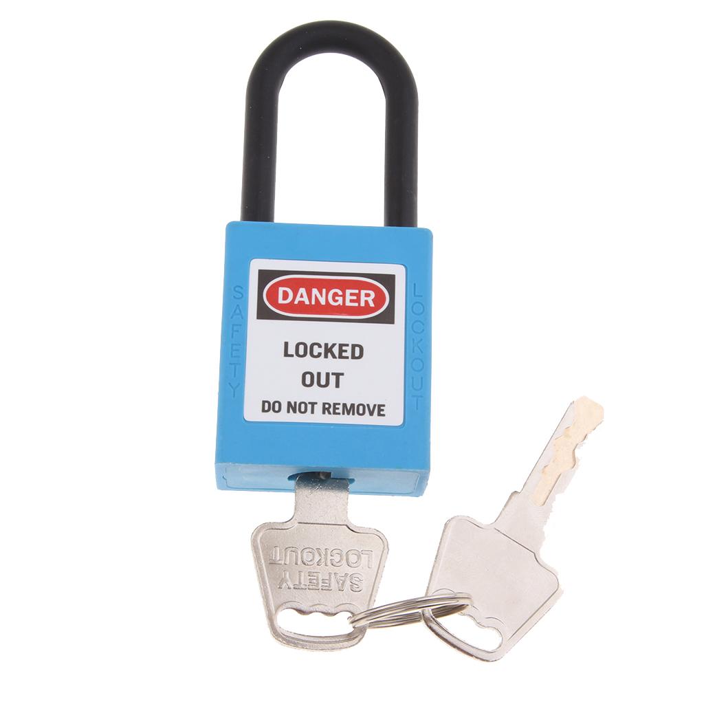 Lockout Tagout Safety Padlock Waterproof Reinforced PVC Keyed Padlock for Workplace Security