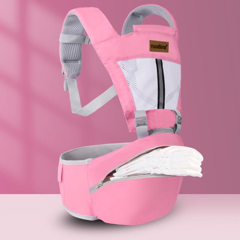 Breathable Summer Baby Carrier Waist Stool Mesh Sling for Infants and Toddlers